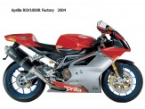 RSV Mille Factory model 2004 stříbrnočervená